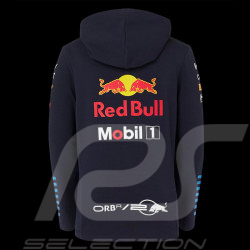 Sweatshirt Red Bull à capuche F1 Racing Team Verstappen Perez Toile Bleu marine TJ5291-190 - enfant