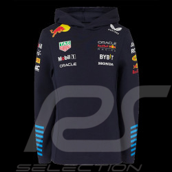 Sweatshirt Red Bull à capuche F1 Racing Team Verstappen Perez Toile Bleu marine TJ5291-190 - enfant