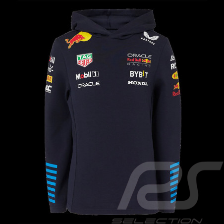 Red Bull hooded jacket F1 Racing Team Verstappen Perez Canvas Navy blue TJ5291-190 - children