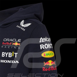 Red Bull Kapuzenjacke F1 Racing Team Verstappen Perez Canvas Marineblau TJ5291-190 - Kinder