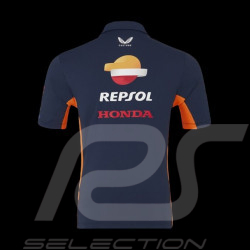 Honda Poloshirt Repsol HRC Moto GP Mir Martini Renewable fuel Blau TU5827RE-190 - Unisex