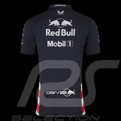 Red Bull Racing Polohemd F1 America race Verstappen Perez Marineblau TM5972-190 - Herren