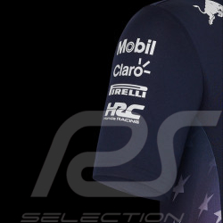 Polo Red Bull Racing F1 America race Verstappen Perez Bleu marine TM5972-190 - homme