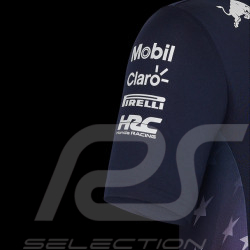 Red Bull Racing Polohemd F1 America race Verstappen Perez Marineblau TM5972-190 - Herren