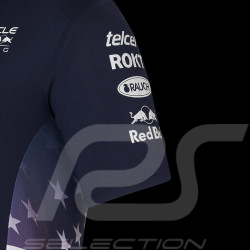 Red Bull Racing Polo Shirt F1 America race Verstappen Perez Navy blue TM5972-190 - men