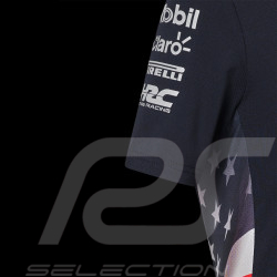 Red Bull Racing Polo Shirt F1 America race Verstappen Perez Navy blue TJ5972-190 - children