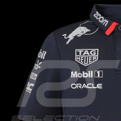 Red Bull Racing Polohemd F1 America race Verstappen Perez Marineblau TJ5972-190 - Kinder