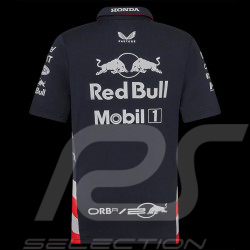 Polo Red Bull Racing F1 America race Verstappen Perez Bleu marine TJ5972-190 - enfant