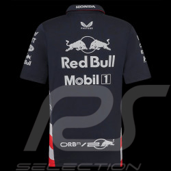 Red Bull Racing Polohemd F1 America race Verstappen Perez Marineblau TJ5972-190 - Kinder