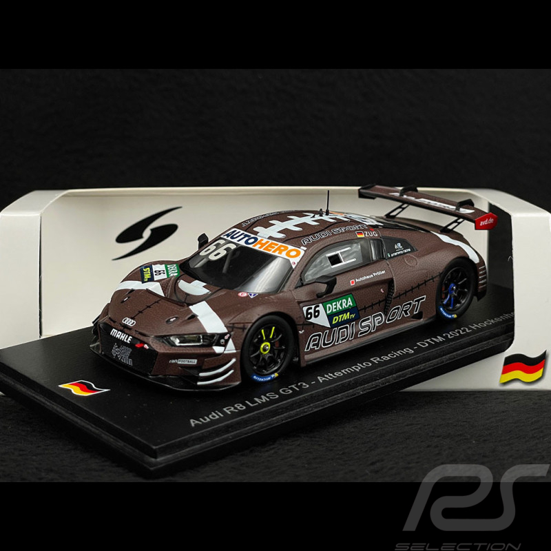 Audi R8 LMS GT3 n° 66 4ème DTM Hockenheim 2022 Attempto Racing 1/43 Spark SG874