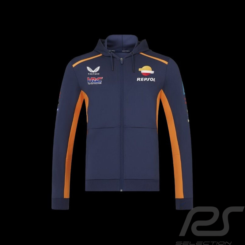 Honda Jacke HRC Moto GP Mir Marini Marineblau / Orange TU5824RE-190 - Herren