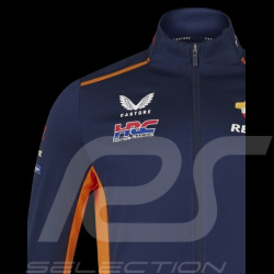 Veste Repsol Honda HRC Moto GP Mir Marini Softshell Bleu marine / Orange TU5822RE-190 - homme