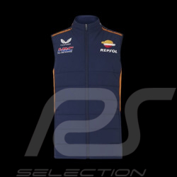 Veste Repsol Honda HRC Moto GP Mir Marini Sans manches Bleu marine / Orange TU5823RE-190 - homme