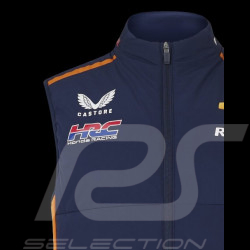 Repsol Honda Sleeveless Jacket HRC Moto GP Mir Marini Navy Blue / Orange TU5823RE-190 - man