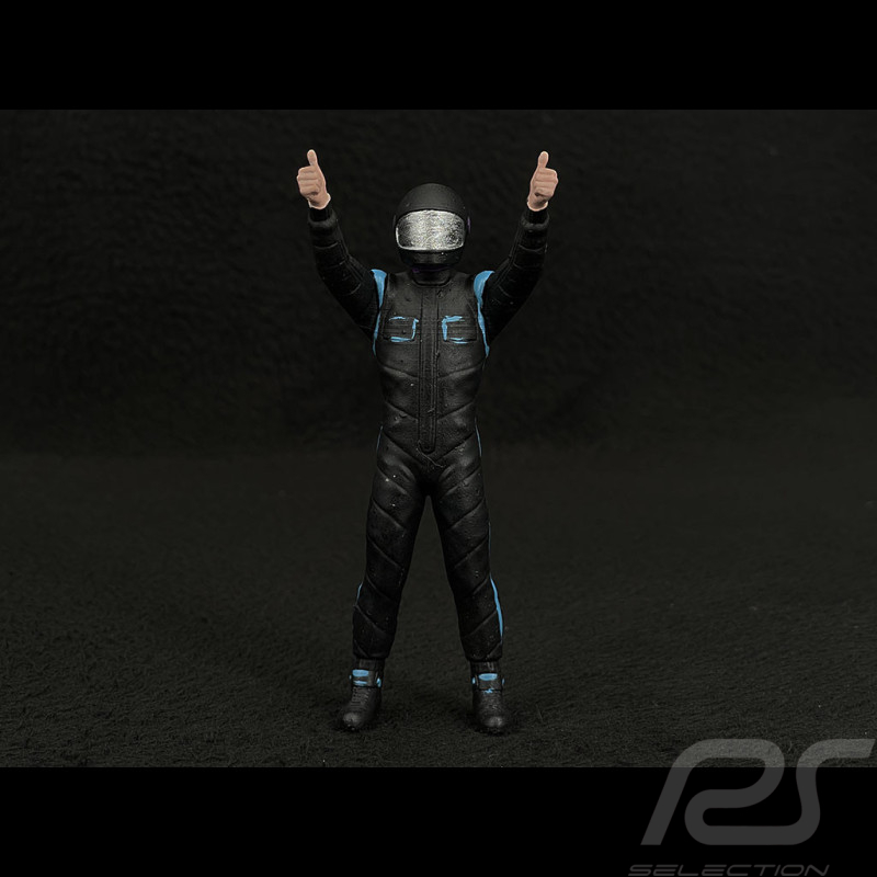 Figurine man winning driver with thumbs-up Diorama 1/18 Premium 18024