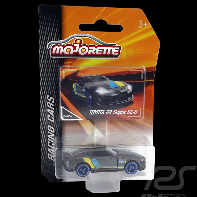 Toyota GR Supra SZ-R Grau Gelb Blau Racing Cars 1/59 Majorette 212084009SMO