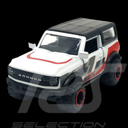 Ford Bronco Wildtrak Blanc Rouge Noir Racing Cars 1/59 Majorette 212084009SMO