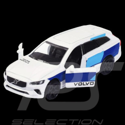 Volvo V90 Blanc Bleu Racing Cars 1/59 Majorette 212084009SMO