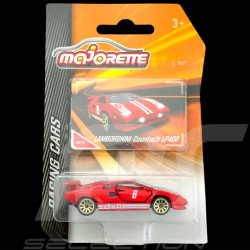 Lamborghini Countach LP400 n° 6 Rouge Blanc Racing Cars 1/59 Majorette 212084009SMO