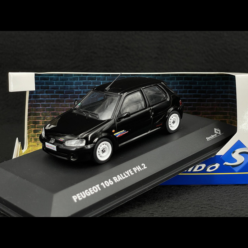 Peugeot 106 Rallye phase 1 de 1994 Noire au 1/43 de ODEON 140