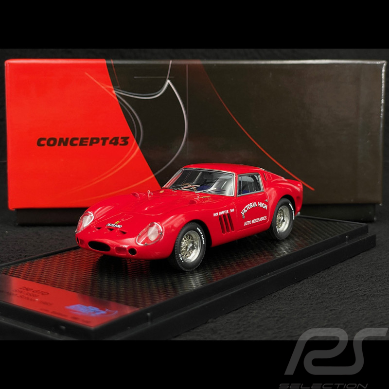 Ferrari 250 GTO Victoria High School 1965 Rot Rosso Corsa 1/43 BBR Models CAR70B