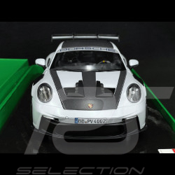 Porsche 911 GT3 RS Type 992 2022 Nürburgring Edition Argent GT / Bandes Bleues 1/18 Minichamps 110062021