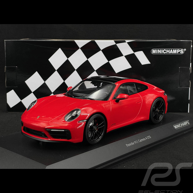 Porsche 911 Carrera 4 GTS Type 992 2020 Rouge Indien 1/18 Minichamps 155063100
