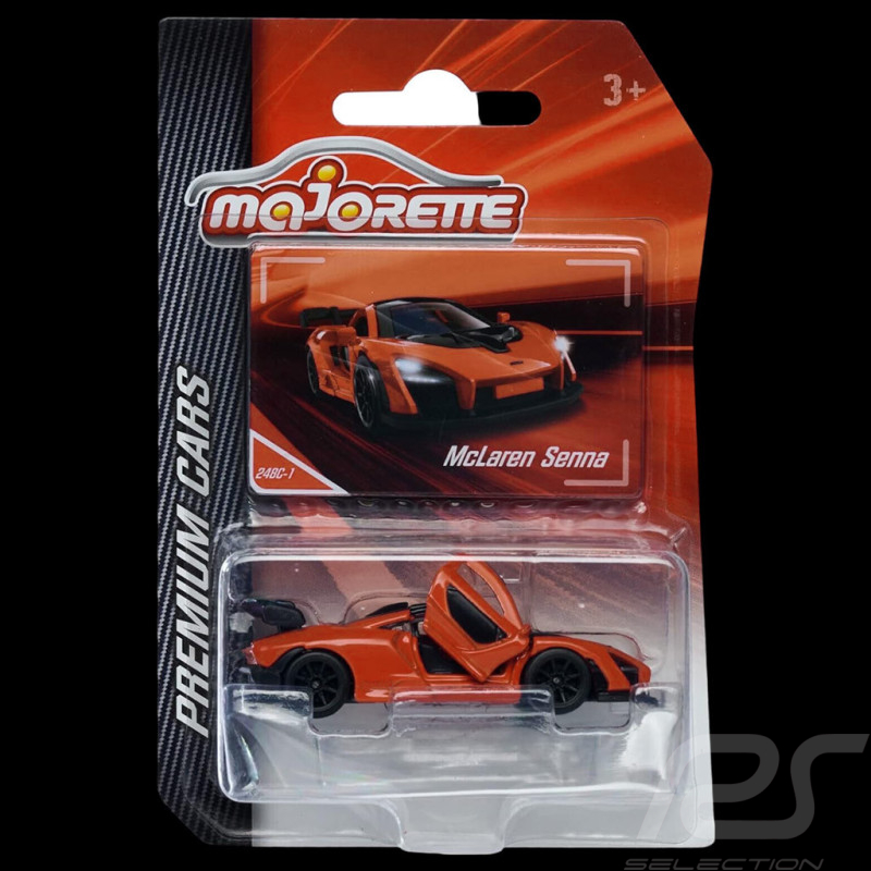 McLaren Senna 248C-1 Orange Noir Premium Cars 1/59 Majorette 212053052