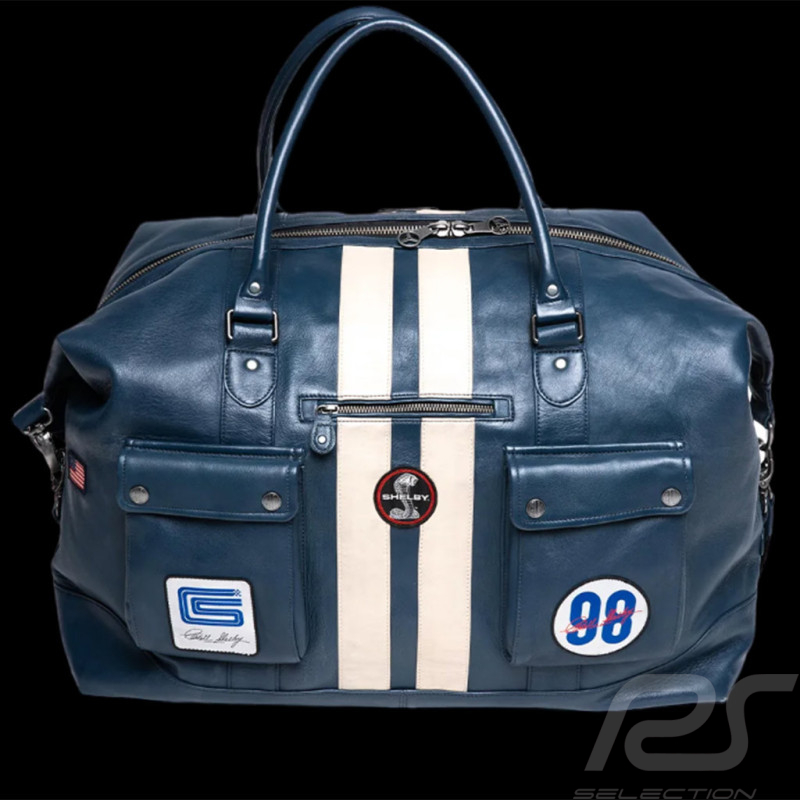Maxi Leather bag Carroll Shelby Cobra 98 GT500 Weekender 72h Royal blue 27428-0012