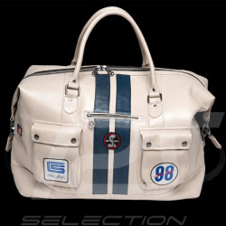 Maxi Leather bag Carroll Shelby Cobra 98 GT500 Weekender 72h Beige ecru 27428-2001