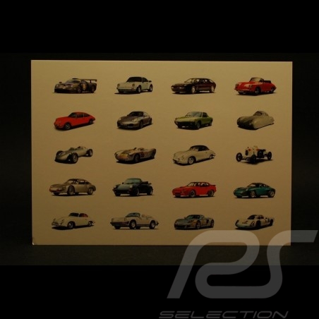 Carte postale voitures-1 Porsche 15 x 10,5 cm