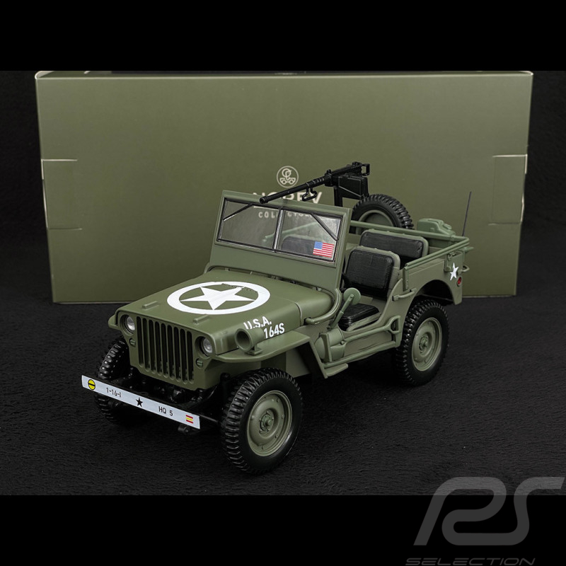Jeep Army 1944 D-Day Grün 1/18 Norev 189016