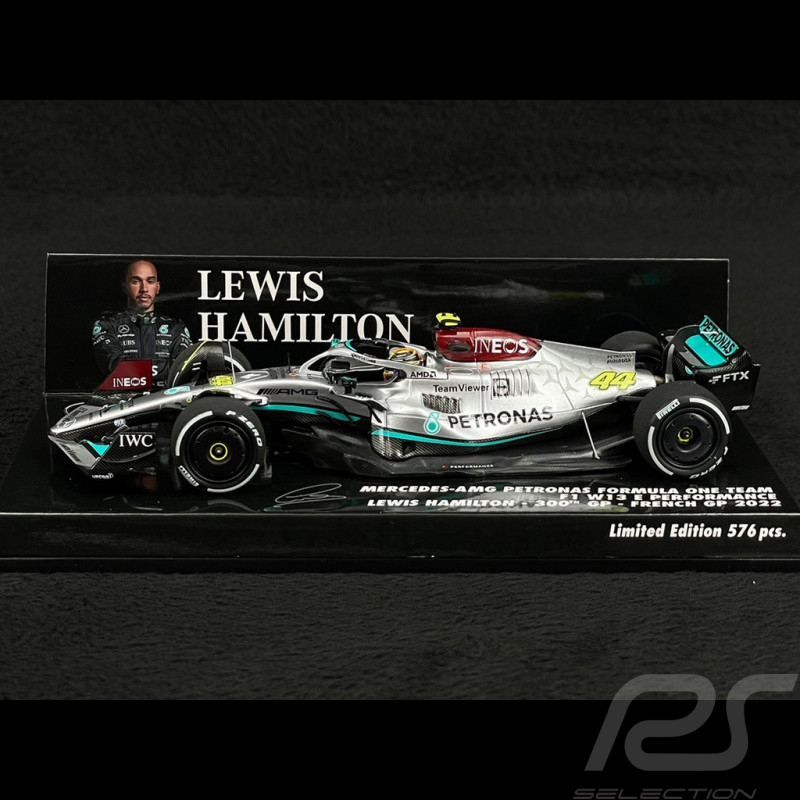 Lewis Hamilton Mercedes-AMG W13E n° 44 2ème GP France 2022 F1 1/43 Minichamps 417221244