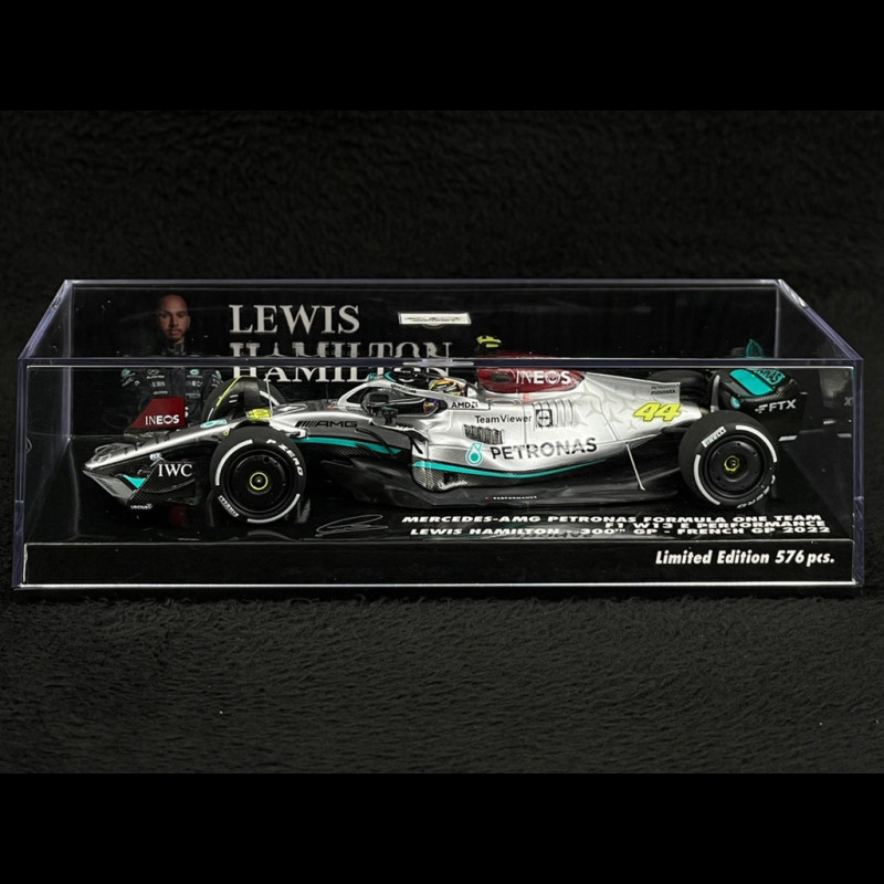 Lewis Hamilton Mercedes-AMG W13E n° 44 2nd GP France 2022 F1 1/43