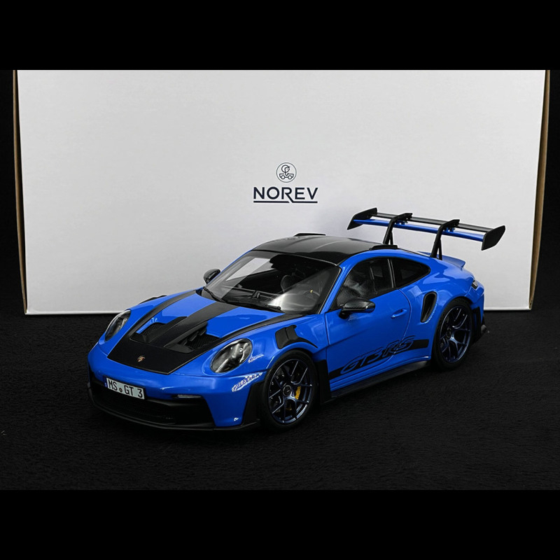 Modèle Réduit Porsche 911 GT3 RS 2022 Blanc/bleu – Norev 1:43 Neuf, Boîte D’origine