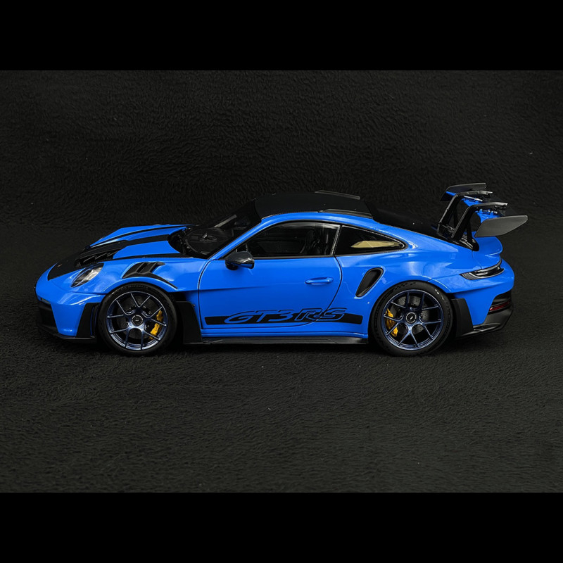 Porsche 911 GT3 RS 2022 Bleu Meissen 1/43 Norev - Modèle Miniature Neuve