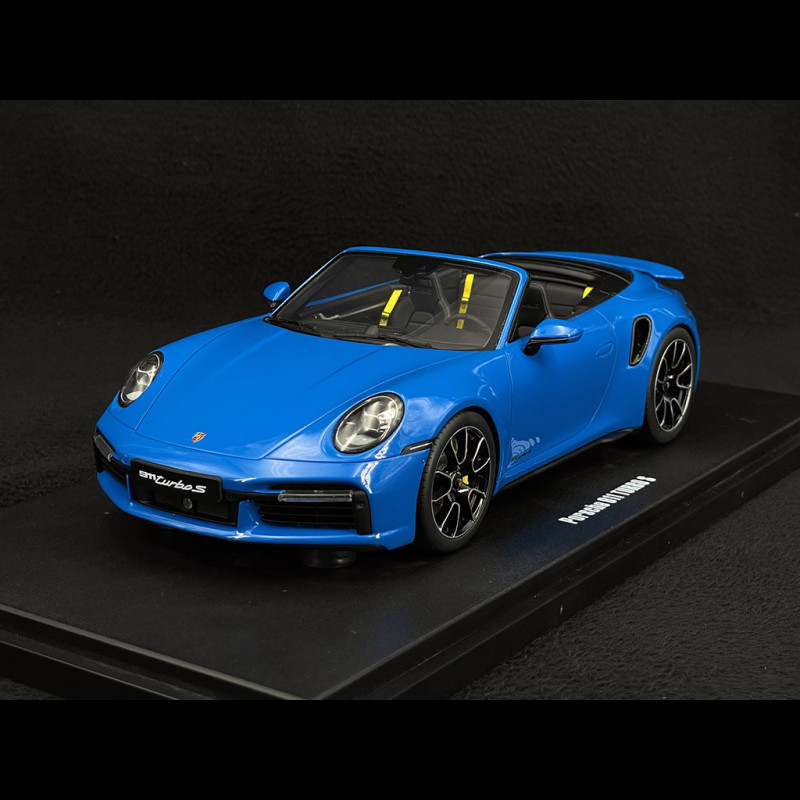 Porsche 911 Turbo S Cabriolet Type 992 2020 Shark Blue 1/18 GT Spirit GT441