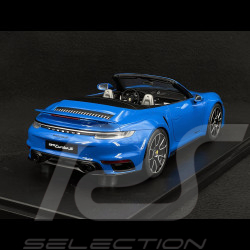 Porsche 911 Turbo S Cabriolet Typ 992 2020 Sharkblau 1/18 GT Spirit GT441