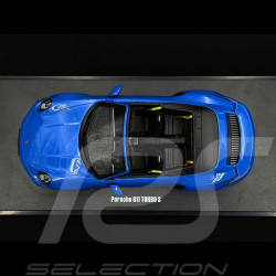 Porsche 911 Turbo S Cabriolet Type 992 2020 Bleu Requin 1/18 GT Spirit GT441