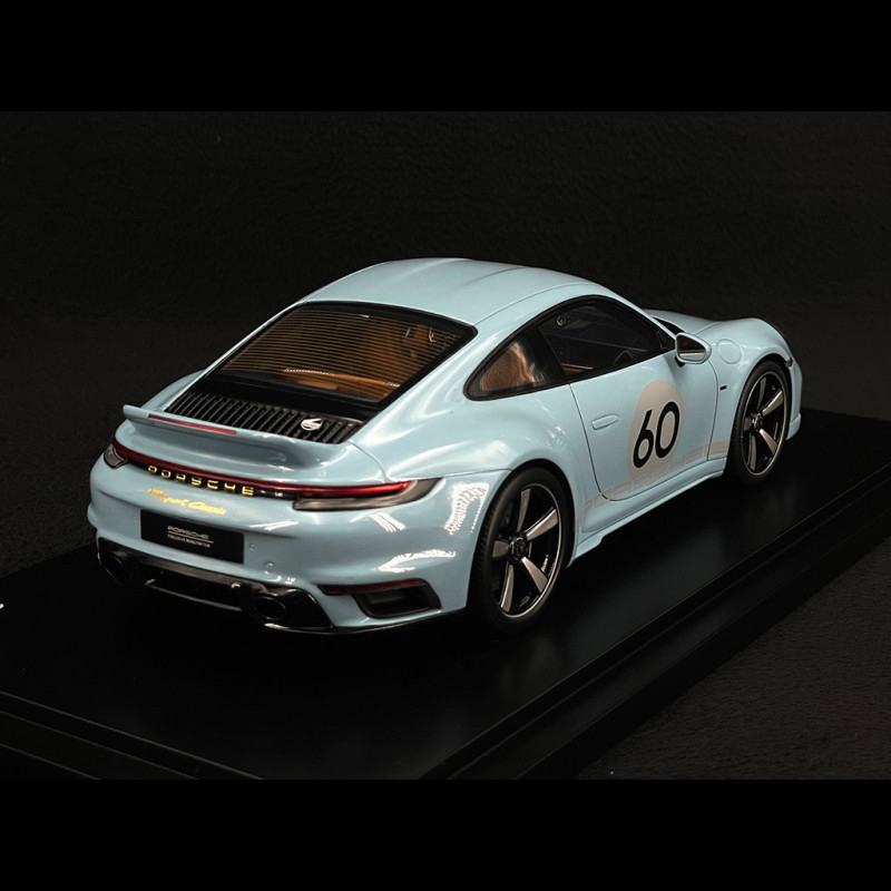 メル Porsche 911 Sport Classic Type 992 2022 Meissen Blue 1/18 Spark