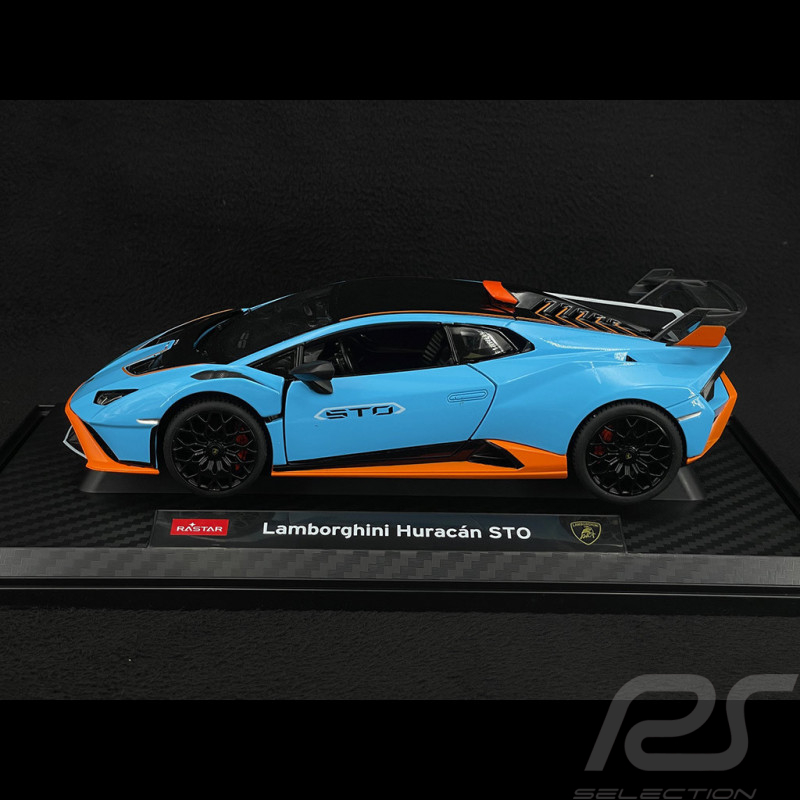 Lamborghini Huracan STO 2023 Gulf blue / Orange 1/18 Rastar 63800
