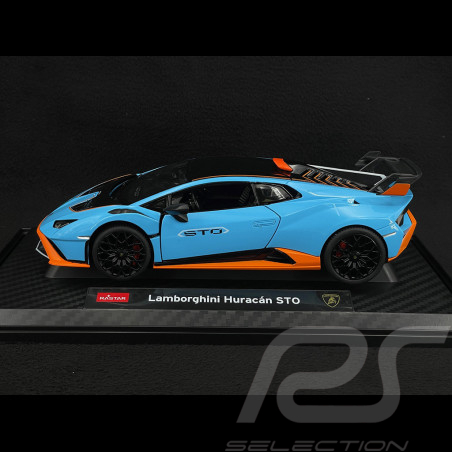 Lamborghini Huracan STO 2023 Gulf blue / Orange 1/18 Rastar 63800