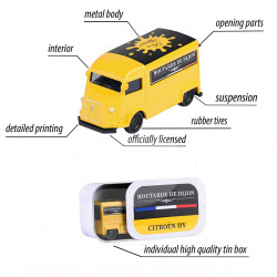 Citroën HY French Touch Deluxe cars Moutarde de Dijon Yellow 1/59 Majorette 212055013