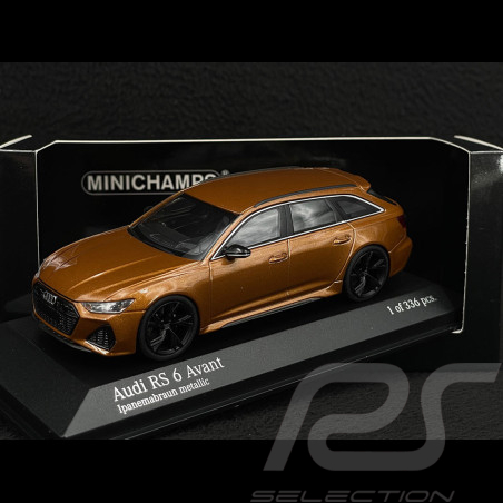 Audi RS6 Avant 2019 Metallic Ipanema Brown 1/43 Minichamps 410018018