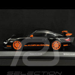 Porsche 911 GT3 RS Type 997 2007 Schwarz / Lavaorange Streifen 1/18 Minichamps 155062121