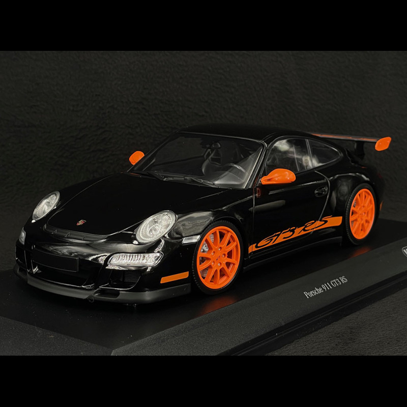 Modèle Réduit Porsche 911 GT3 RS Noir 2007 - Minichamps échelle 1/18, Neuf Avec Boîte