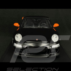 Porsche 911 GT3 RS Type 997 2007 Noir / Bandes Orange Fusion 1/18 Minichamps 155062121