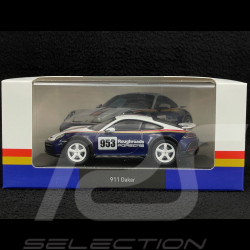 Porsche 911 Dakar Type 992 2023 Roughroads N° 953 Rally Design Gentian Blue / White 1/43 Spark WAP0200020PDKR