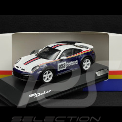 Porsche 911 Dakar Type 992 2023 Roughroads N° 953 Rally Design Gentian Blue / White 1/43 Spark WAP0200020PDKR