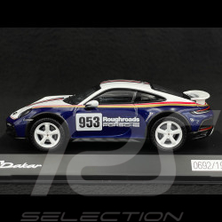 Porsche 911 Dakar Type 992 2023 Roughroads N° 953 Rally Design Gentian Blue / White 1/43 Spark WAP0200020PDKR